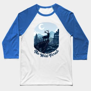 Wild Deer Forest Baseball T-Shirt